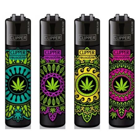 Feuerzeug Clipper Mandalas Blätter | Hanf Laden Feuerzeug Clipper Mandalas Blätter | Hanf Laden
