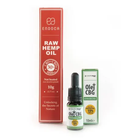 PASTA KONOPNA RAW 30% + Olej CBG 15%