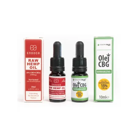 Olejek konopny RAW 20% + Olej CBG 15% Olejek konopny RAW 20% + Olej CBG 15%