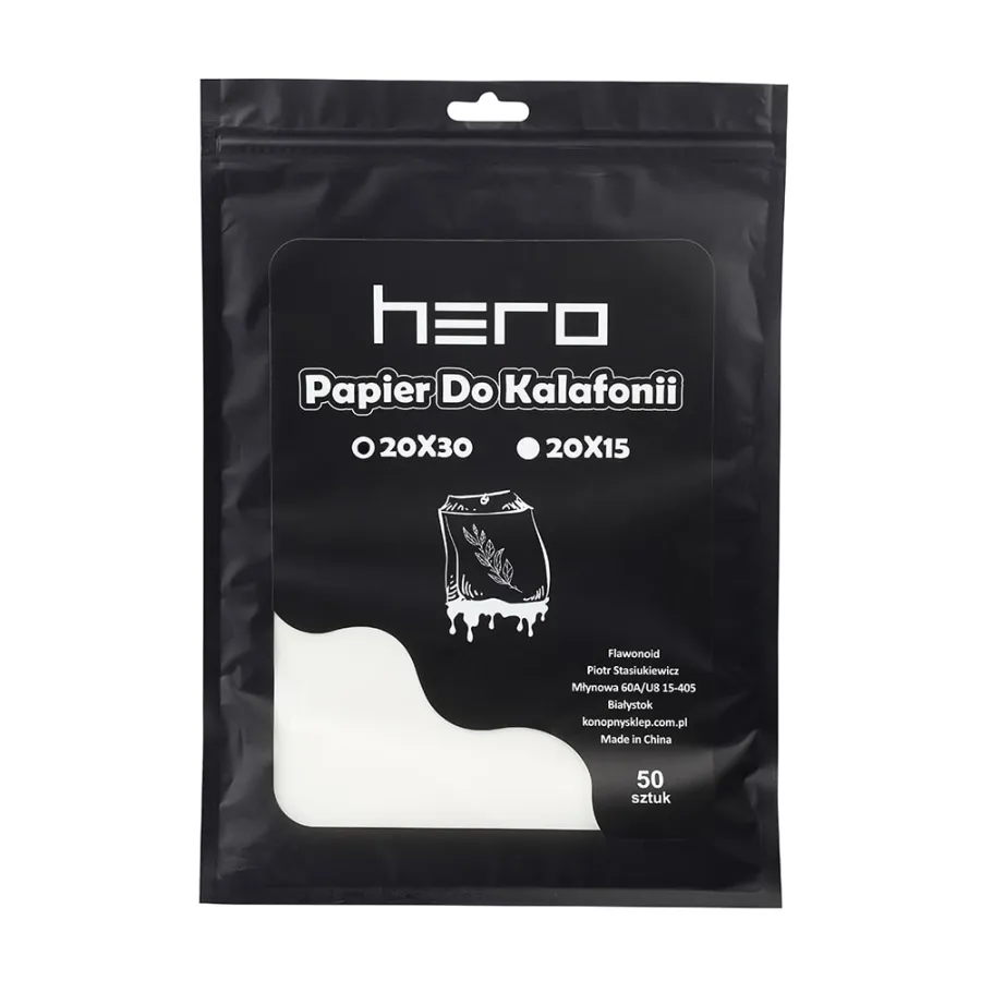 Rosin Paper HERO 20x30cm 50pcs Rosin Paper HERO 20x30cm 50pcs