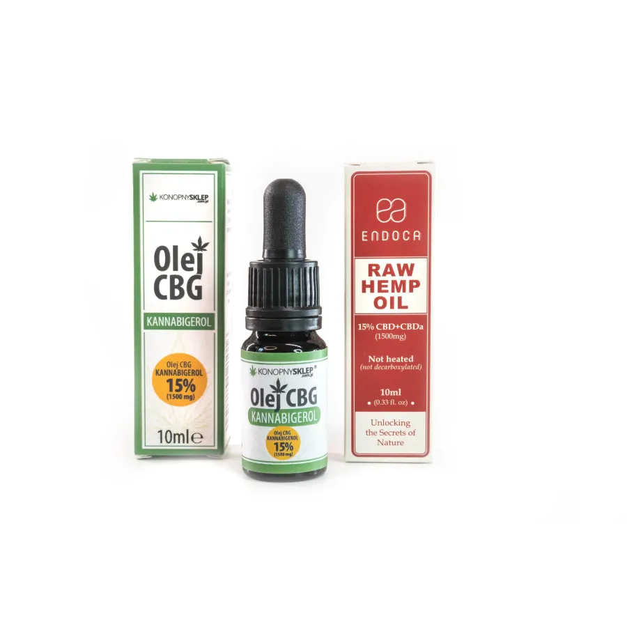 Olejek konopny RAW 20% + Olej CBG 15% Olejek konopny RAW 20% + Olej CBG 15%