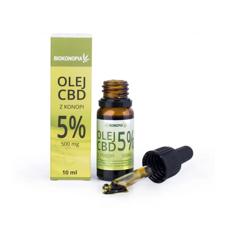 Olejek konopny 5% CBD 10ml