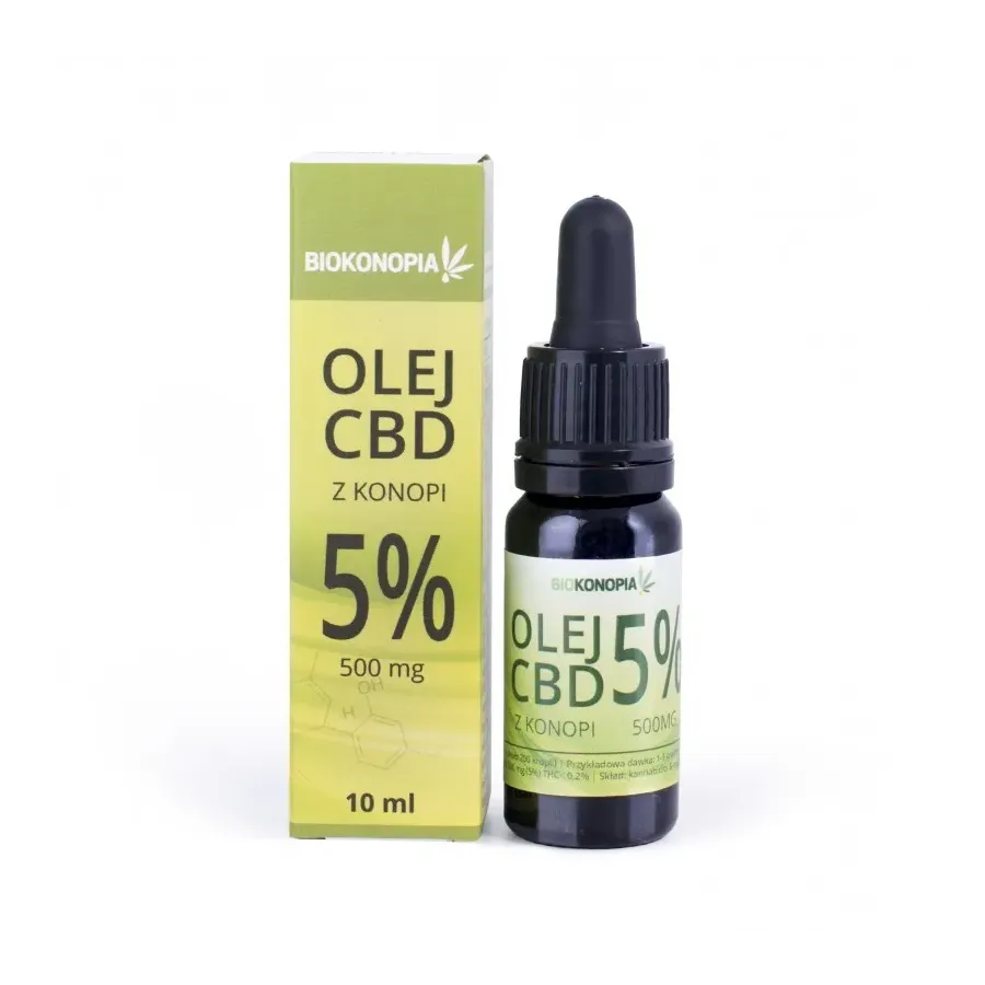 Olejek konopny 5% CBD 10ml