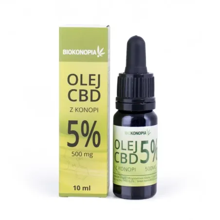 Olejek konopny 5% CBD 10ml Olejek konopny 5% CBD 10ml