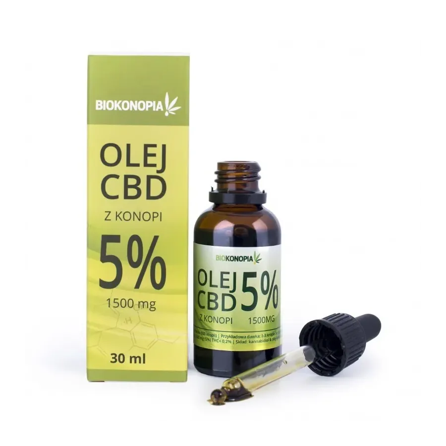 Olejek konopny 5% CBD 30ml