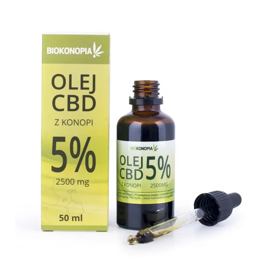 Olejek Konopny 5% CBD 50ml Olejek Konopny 5% CBD 50ml