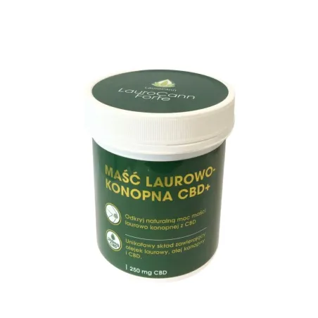 LauroCann Forte maść konopna 20% 250ml 250mg CBD LauroCann Forte maść konopna 20% 250ml 250mg CBD