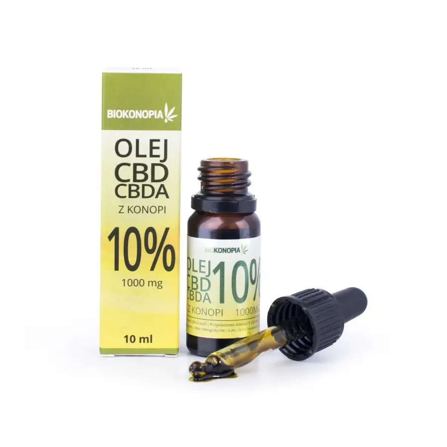 Olej z konopi 10% CBD+CBDA 10ml