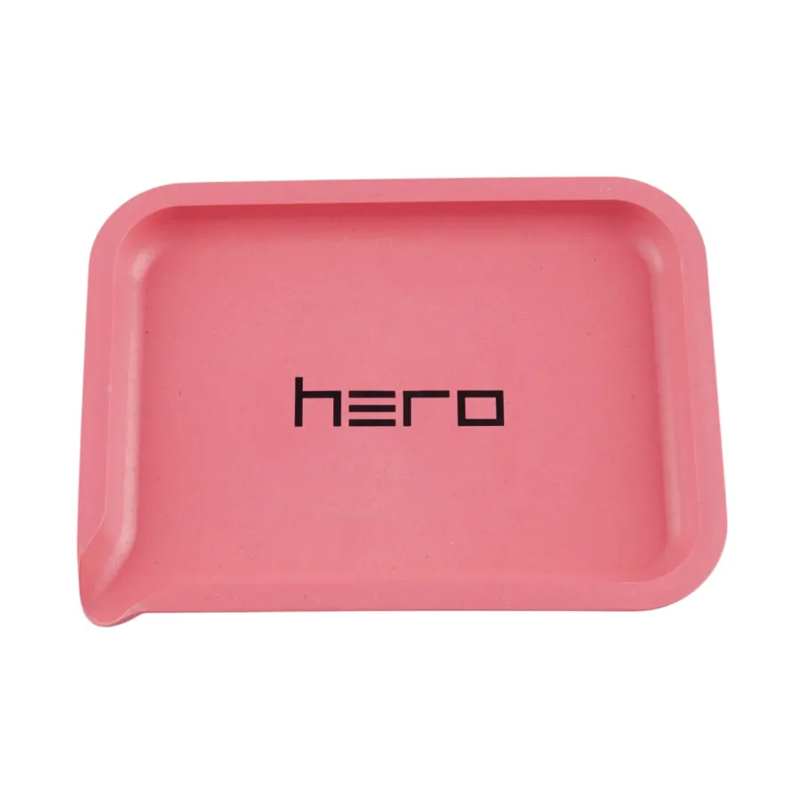 Hemp fibre tray HERO pink 19 x 14 cm Hemp fibre tray HERO pink 19 x 14 cm
