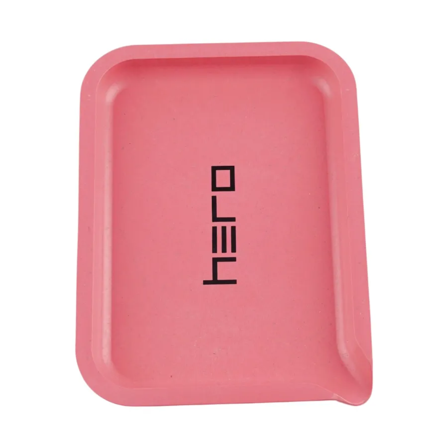 Tablett aus Hanffaser HERO rosa 19 x 14 cm Tablett aus Hanffaser HERO rosa 19 x 14 cm