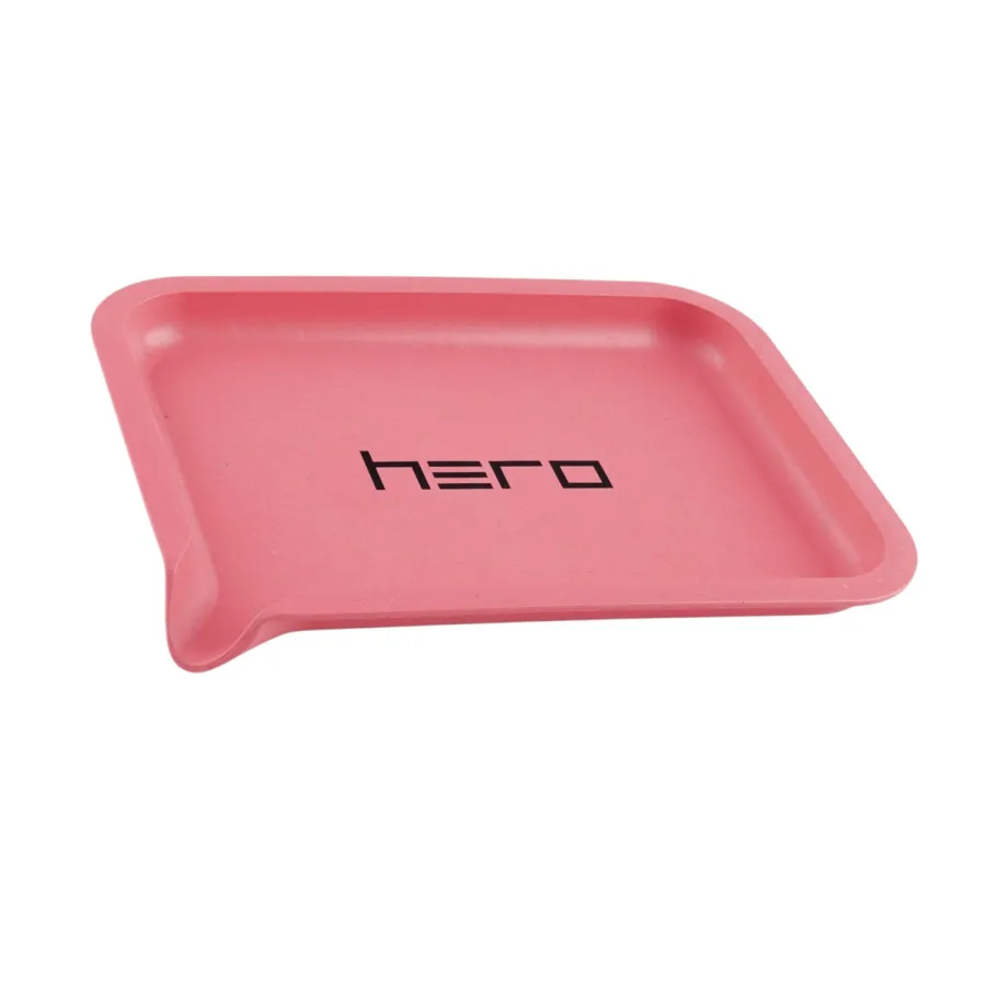 Hemp fibre tray HERO pink 19 x 14 cm Hemp fibre tray HERO pink 19 x 14 cm