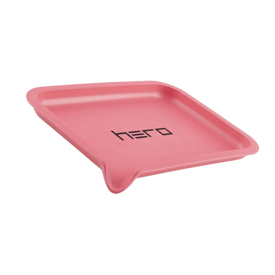 Hemp fibre tray HERO pink 19 x 14 cm Hemp fibre tray HERO pink 19 x 14 cm