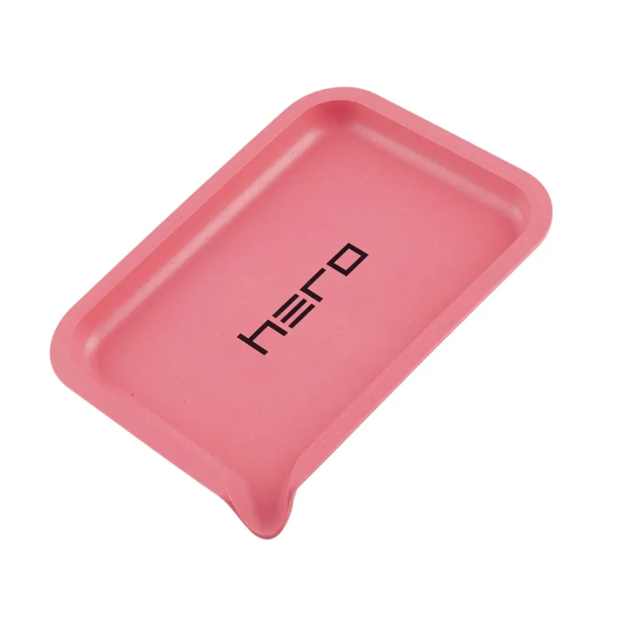 Hemp fibre tray HERO pink 19 x 14 cm Hemp fibre tray HERO pink 19 x 14 cm