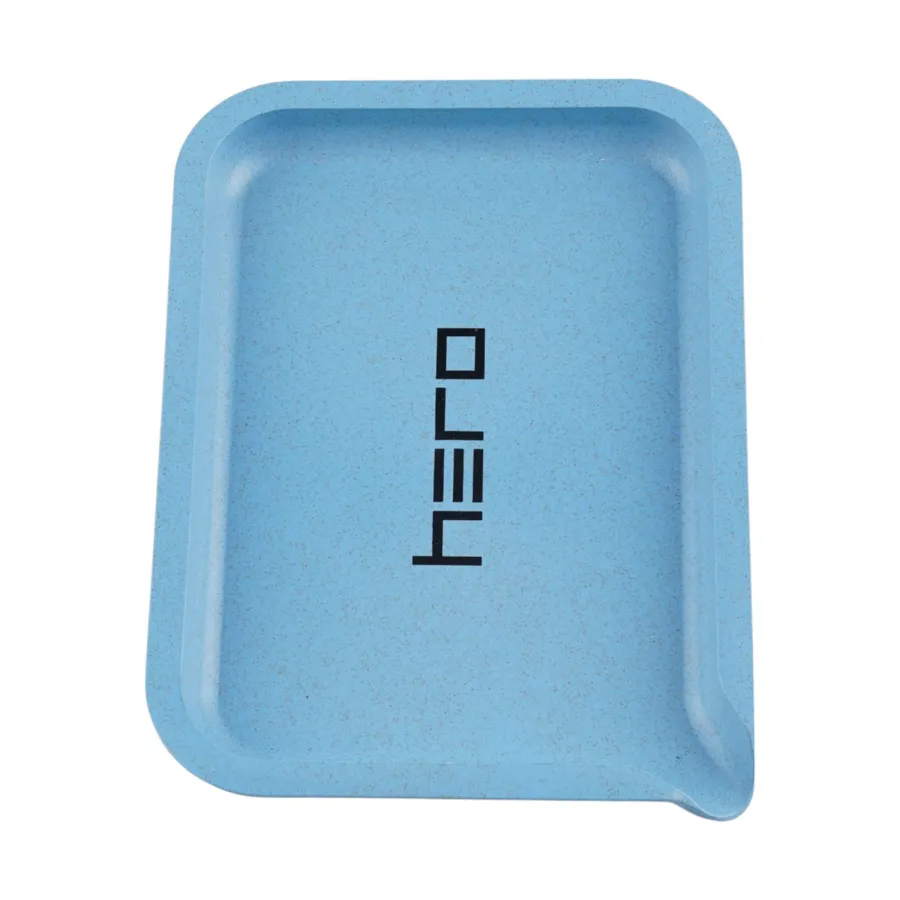 Tablett aus Hanffaser HERO blau 19 x 14 cm