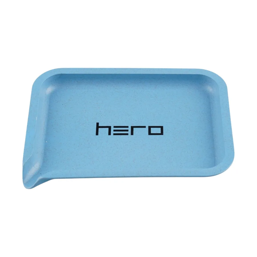 Hemp fibre tray HERO blue 19 x 14 cm