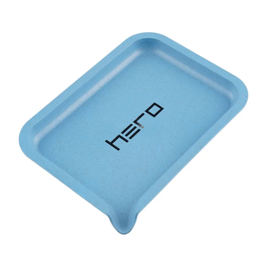 Hemp fibre tray HERO blue 19 x 14 cm