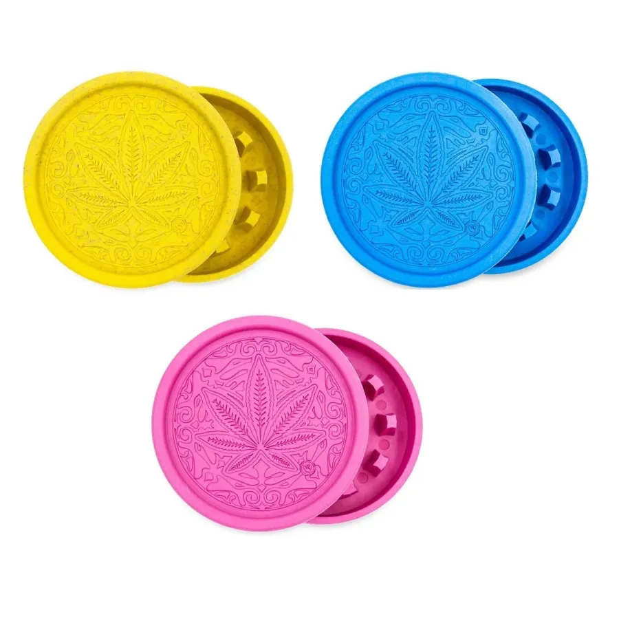 Hemp grinder Trance leaf 55mm fire-flow Hemp grinder Trance leaf 55mm fire-flow
