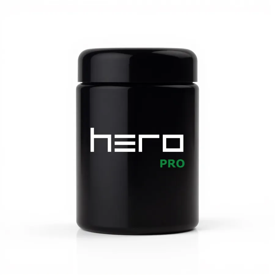 Скляна ємність без запаху з гігрометром 250мл HERO PRO