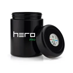 Скляна ємність без запаху з гігрометром 250мл HERO PRO