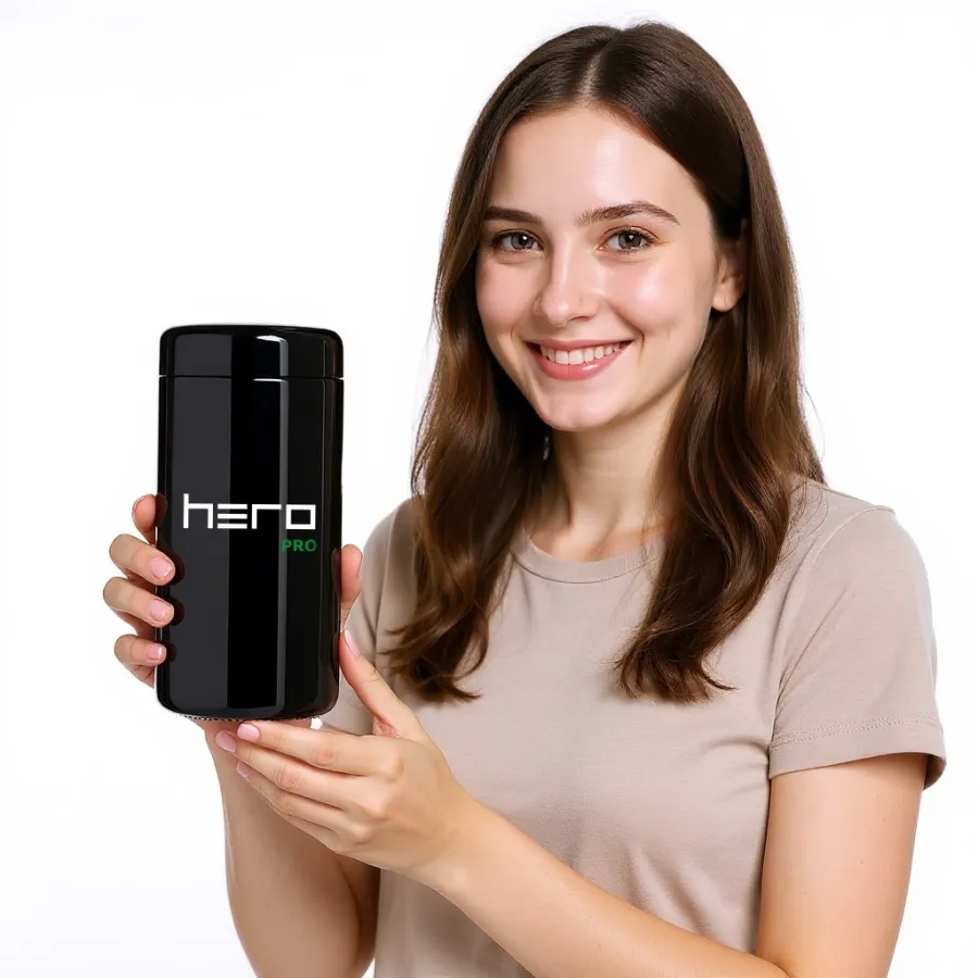 Скляний контейнер без запаху з гігрометром 500мл HERO PRO