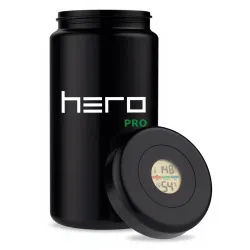 Скляний контейнер без запаху з гігрометром 1000 мл HERO PRO