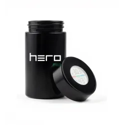 Szklany pojemnik bezzapachowy z higrometrem 150ml HERO PRO