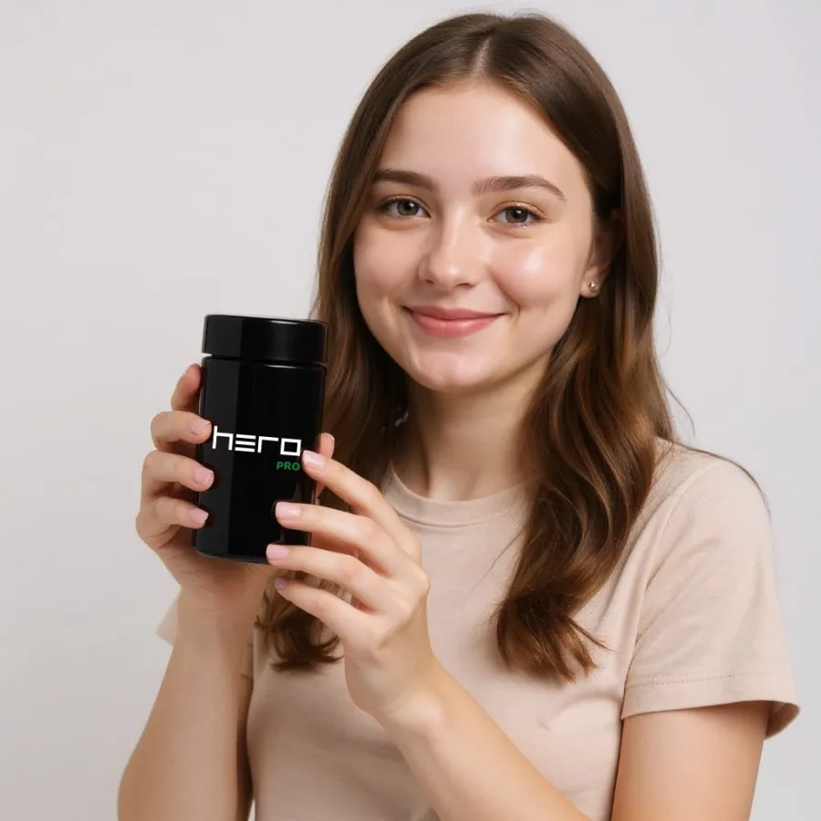 Szklany pojemnik bezzapachowy z higrometrem 150ml HERO PRO