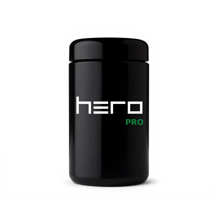 Szklany pojemnik bezzapachowy z higrometrem 400ml HERO PRO