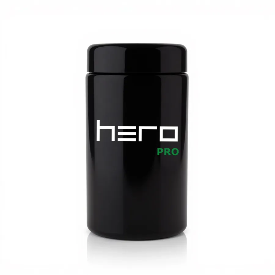 Unparfümierter Glasbehälter mit Hygrometer 2000ml HERO PRO