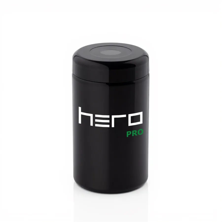 Unparfümierter Glasbehälter mit Hygrometer 2000ml HERO PRO