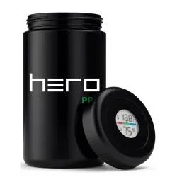 Szklany pojemnik bezzapachowy z higrometrem 2000ml HERO PRO