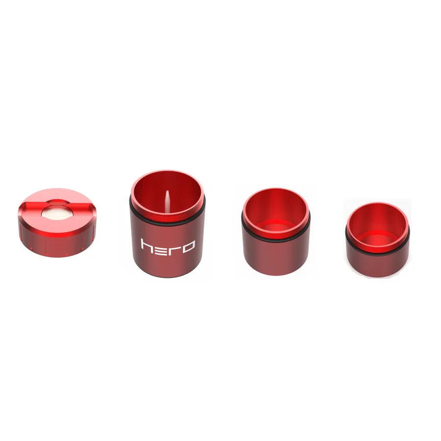 Smart Stash - Herb container with debowler HERO red Smart Stash - Herb container with debowler HERO red