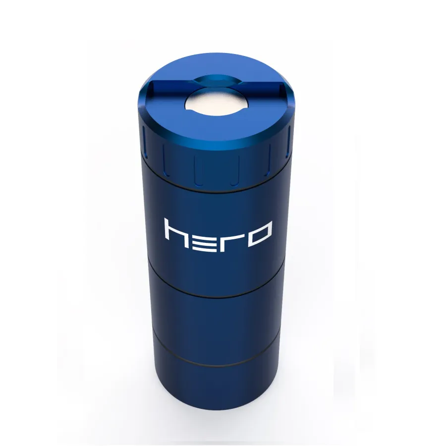 Smart Stash - Kräuterbehälter mit Debowler HERO blau Smart Stash - Kräuterbehälter mit Debowler HERO blau