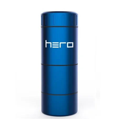 Smart Stash - контейнер для трав з дебоулером HERO синього кольору Smart Stash - контейнер для трав з дебоулером HERO синього кольору