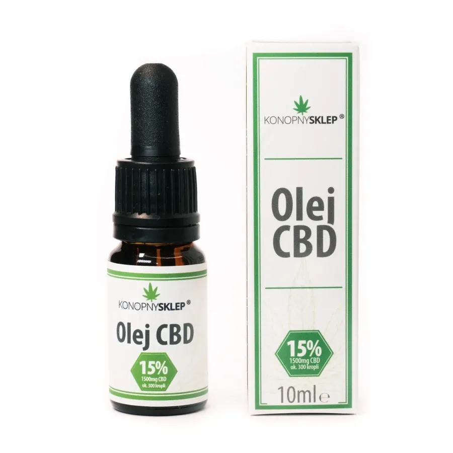 Olej CBD konopny 15% CBD 10ML 1500mg