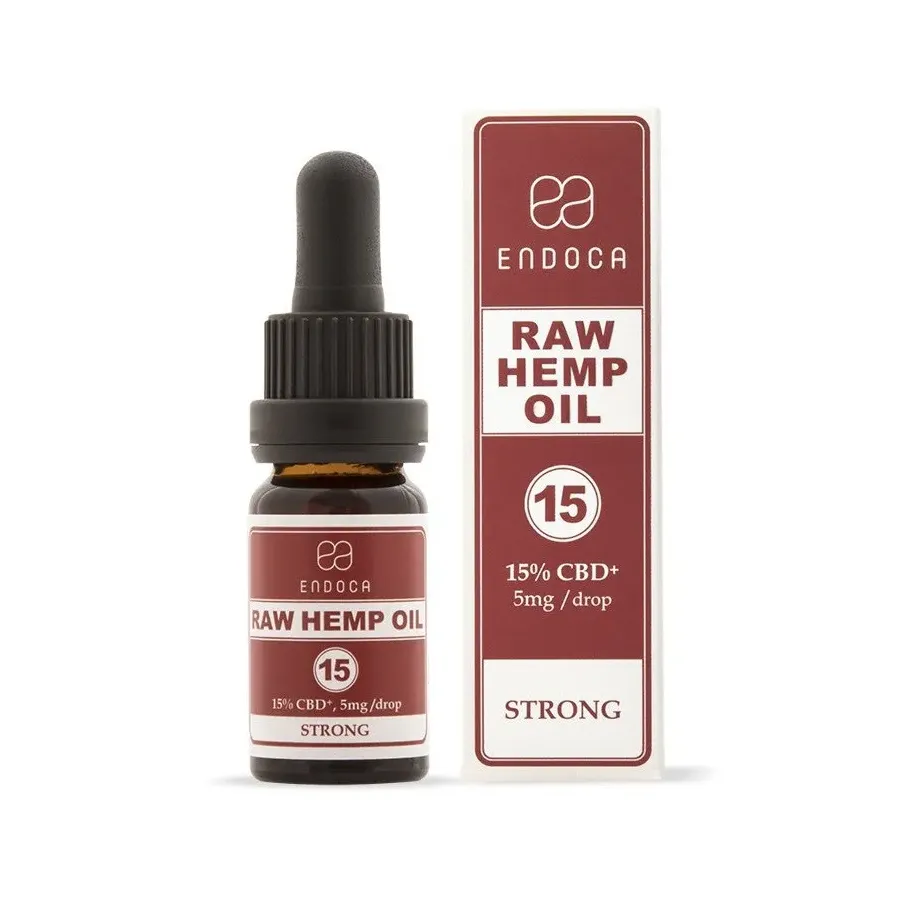 Olej CBD konopny RAW 15% CBD+CBDA