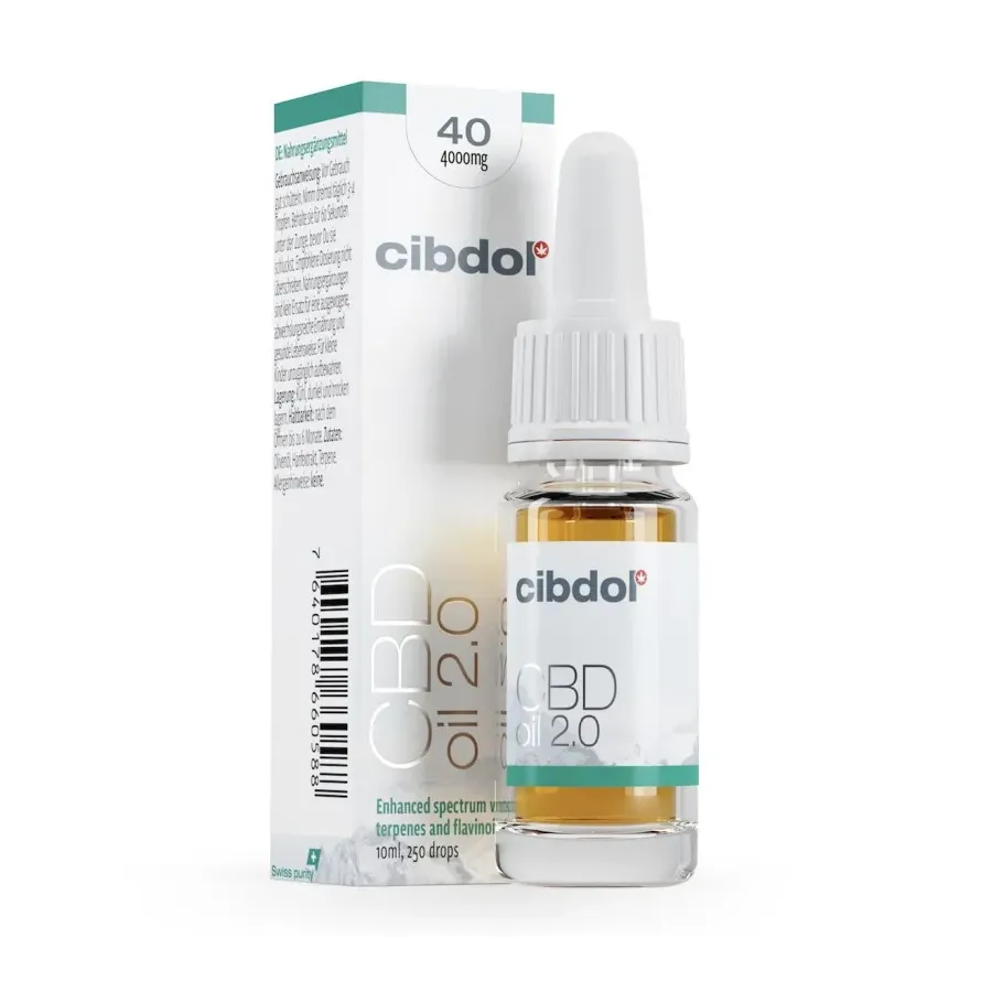 Olej CBD konopny 2.0 40% 10ml Cibdol