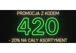 Promocja 420 - kod 420 i -20% na wszystko